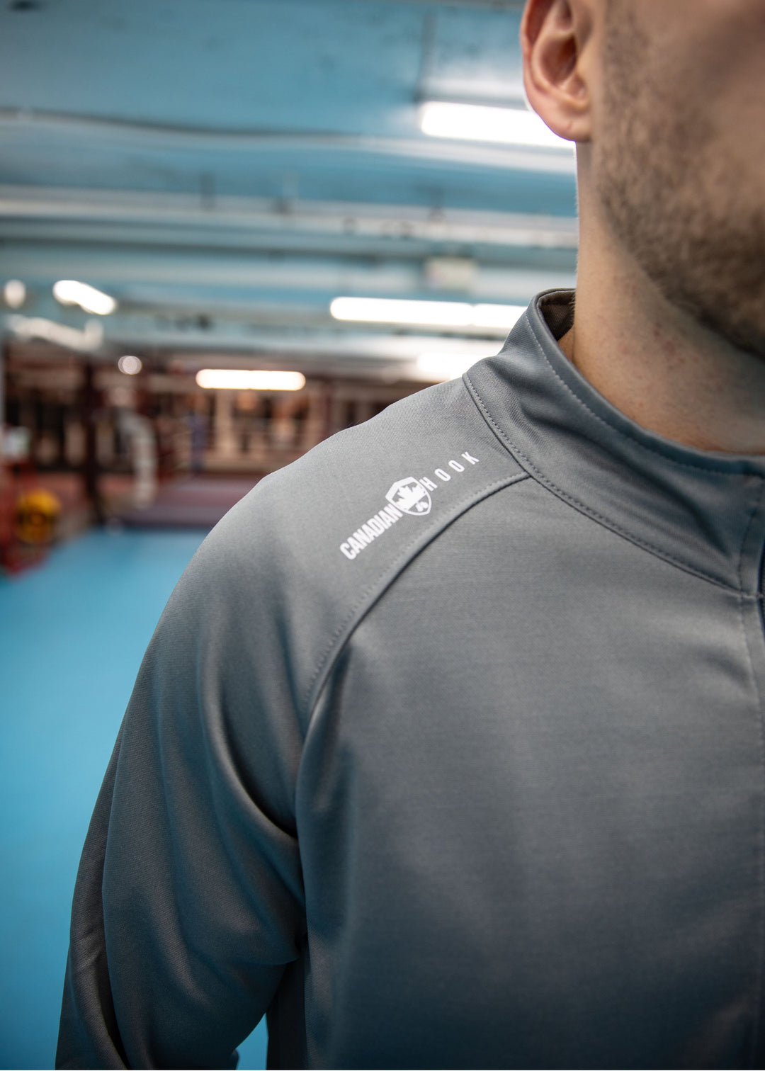 BEAVER BOXING TRACKSUIT TOP - Grey