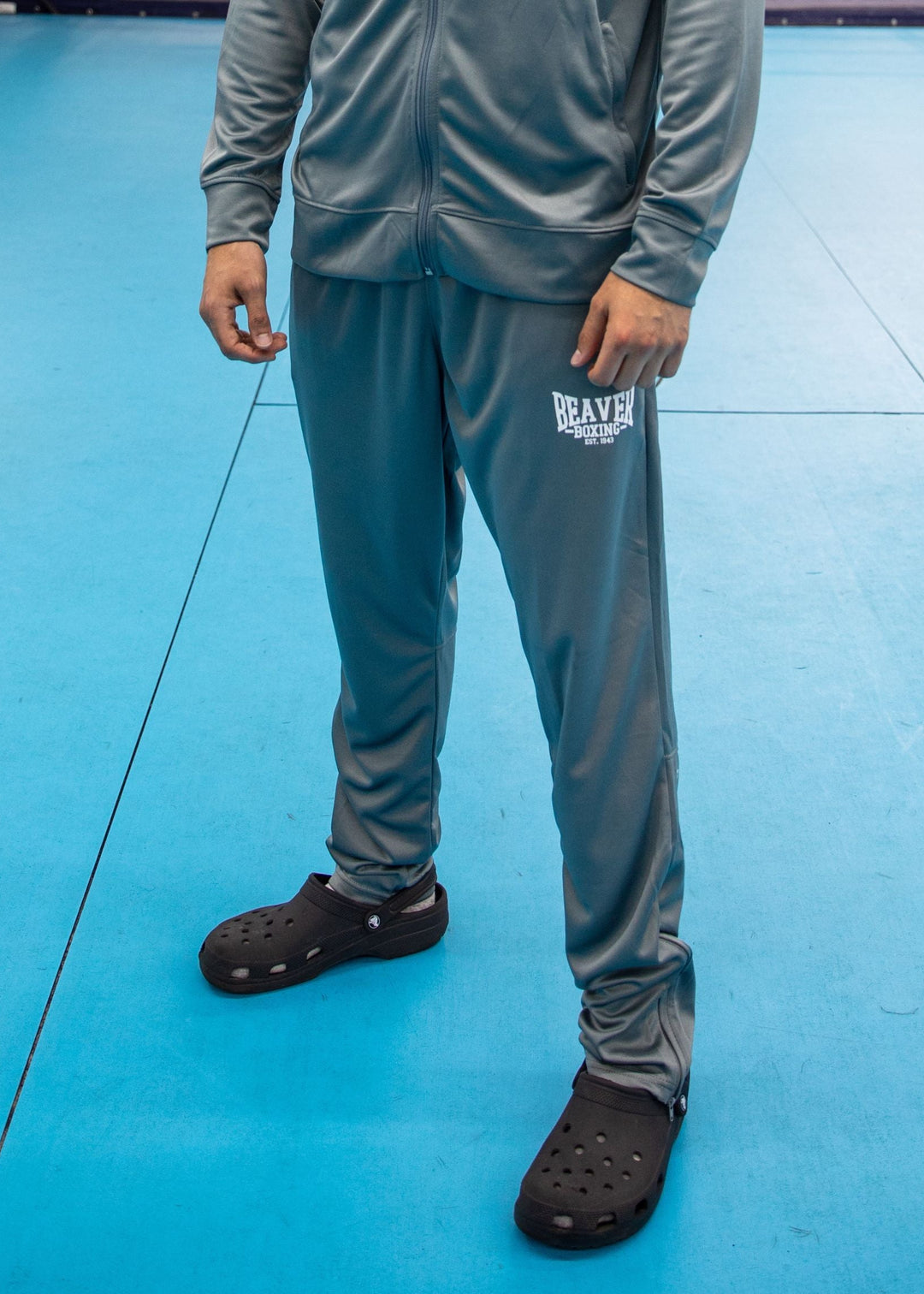 BEAVER BOXING TRACKSUIT BOTTOMS - Grey