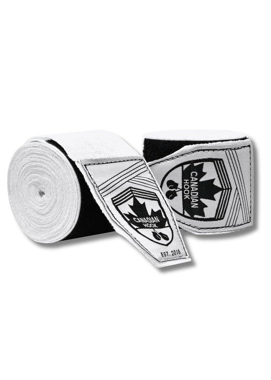 CANADIAN HOOK ELASTIC HAND WRAPS - WHITE