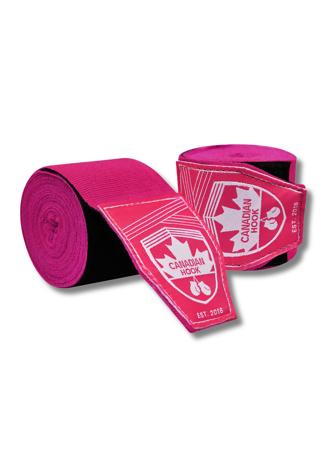 CANADIAN HOOK ELASTIC HAND WRAPS - HOT PINK