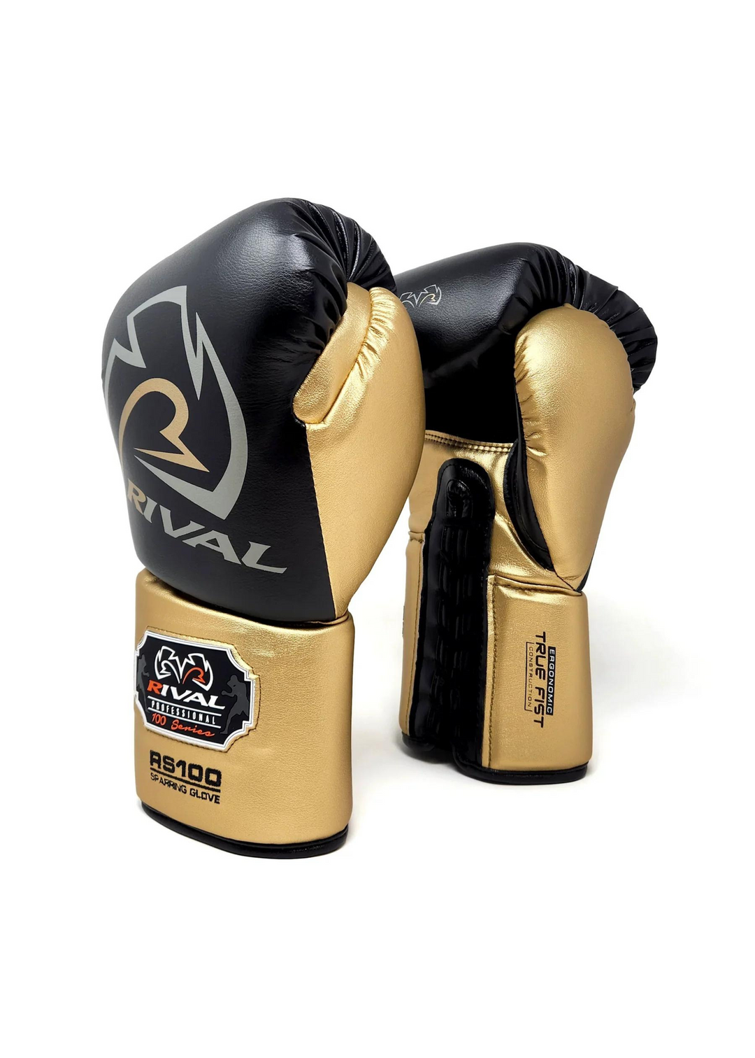 RIVAL RS100 PROFESSIONAL SPARRING GLOVES - BLACK/GOLD