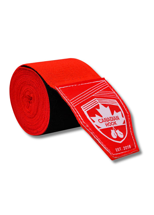 CANADIAN HOOK ELASTIC HAND WRAPS - RED