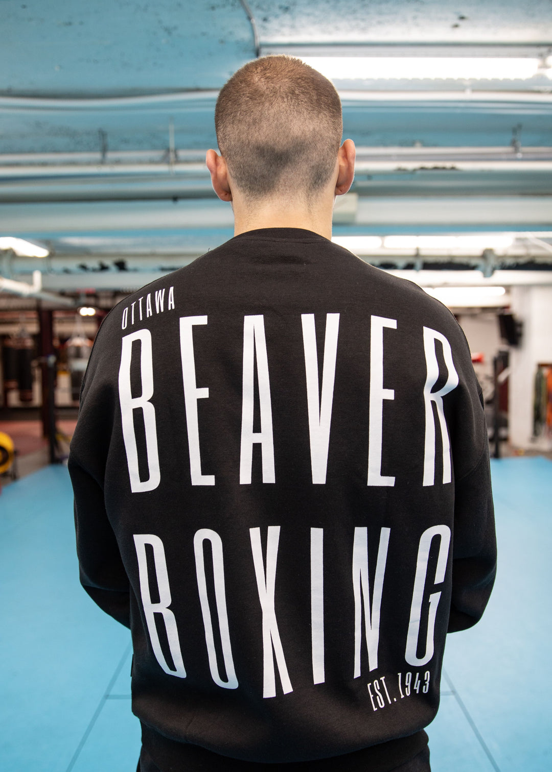 BEAVER BOXING SWEATSHIRT CREW NECK