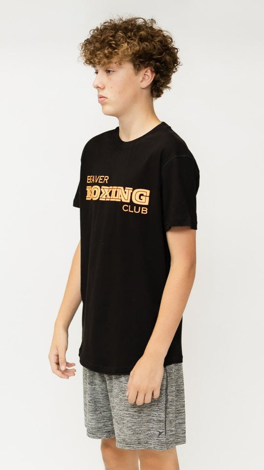 Beaver Boxing T-Shirt ( Orange Graphic )