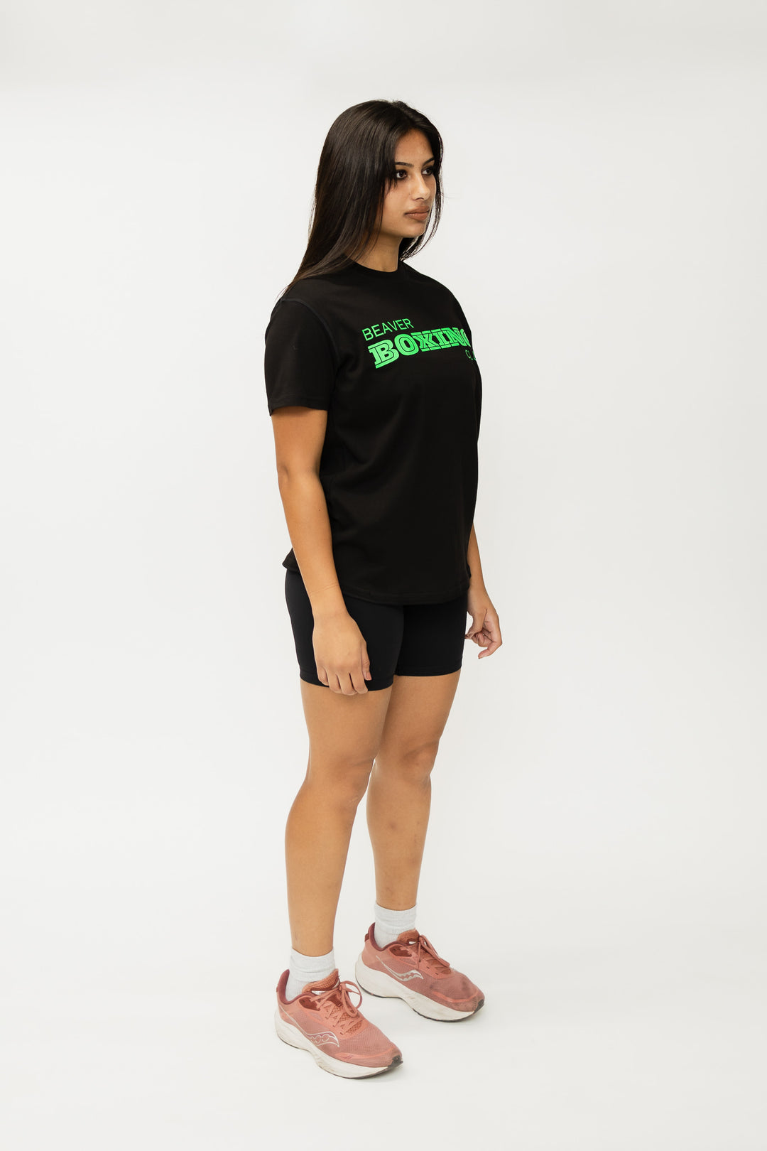 Beaver Boxing T-Shirt ( Green Graphic )