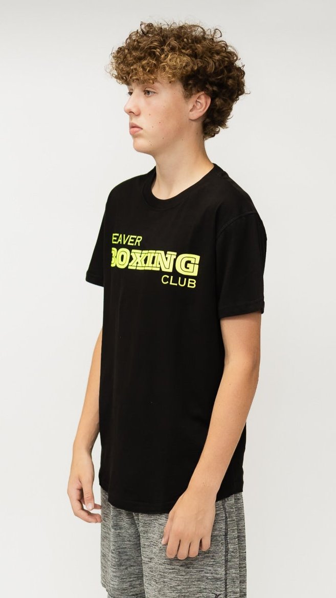 Beaver Boxing T-Shirt ( Lime Graphic )
