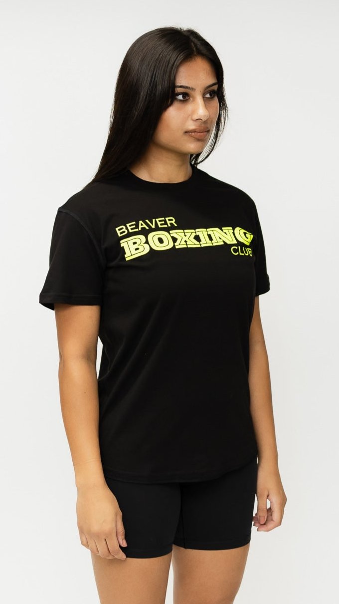 Beaver Boxing T-Shirt ( Lime Graphic )