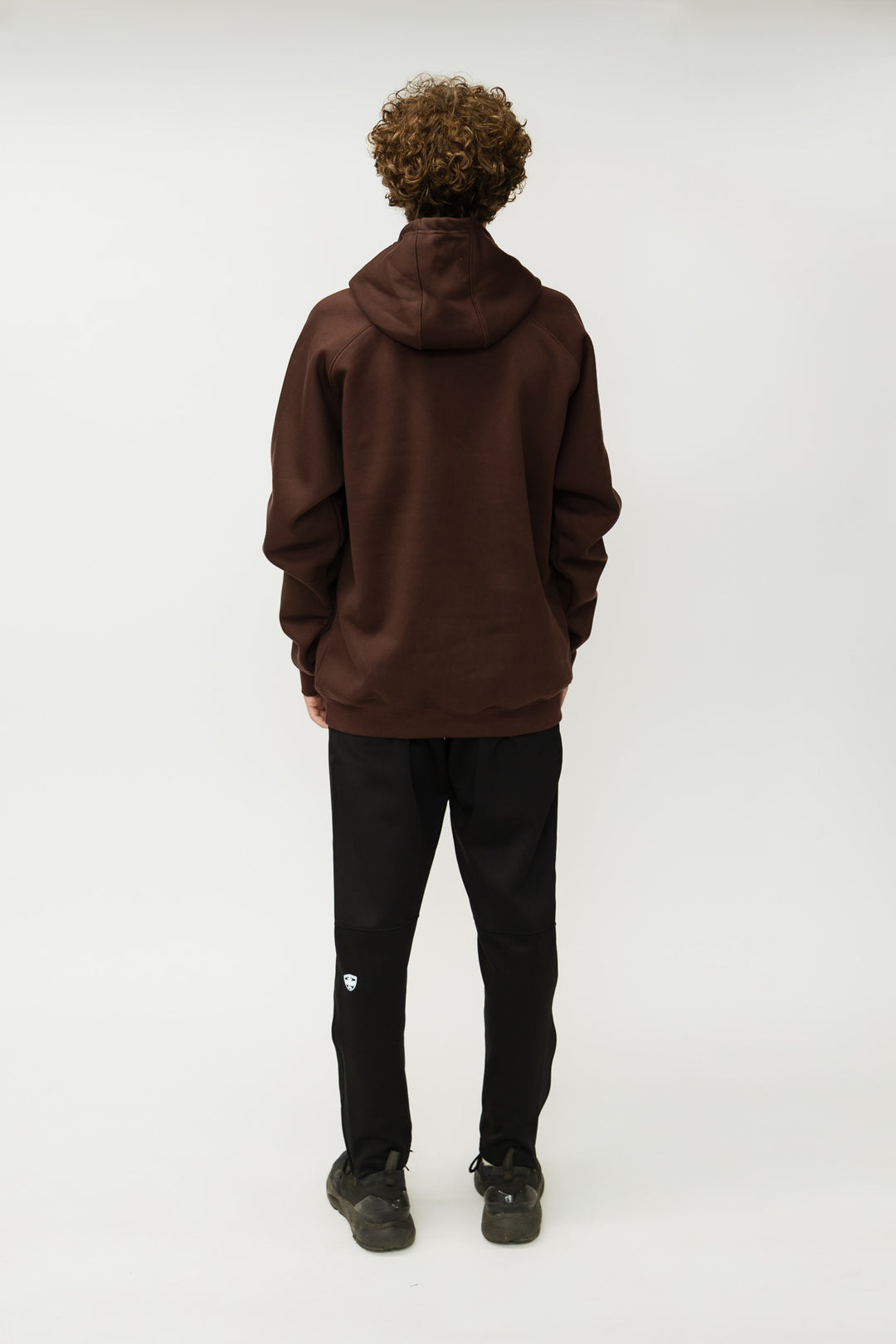 HEAVY DUTY HOODED SWEATSHIRT BEAVER BOXING - BROWN