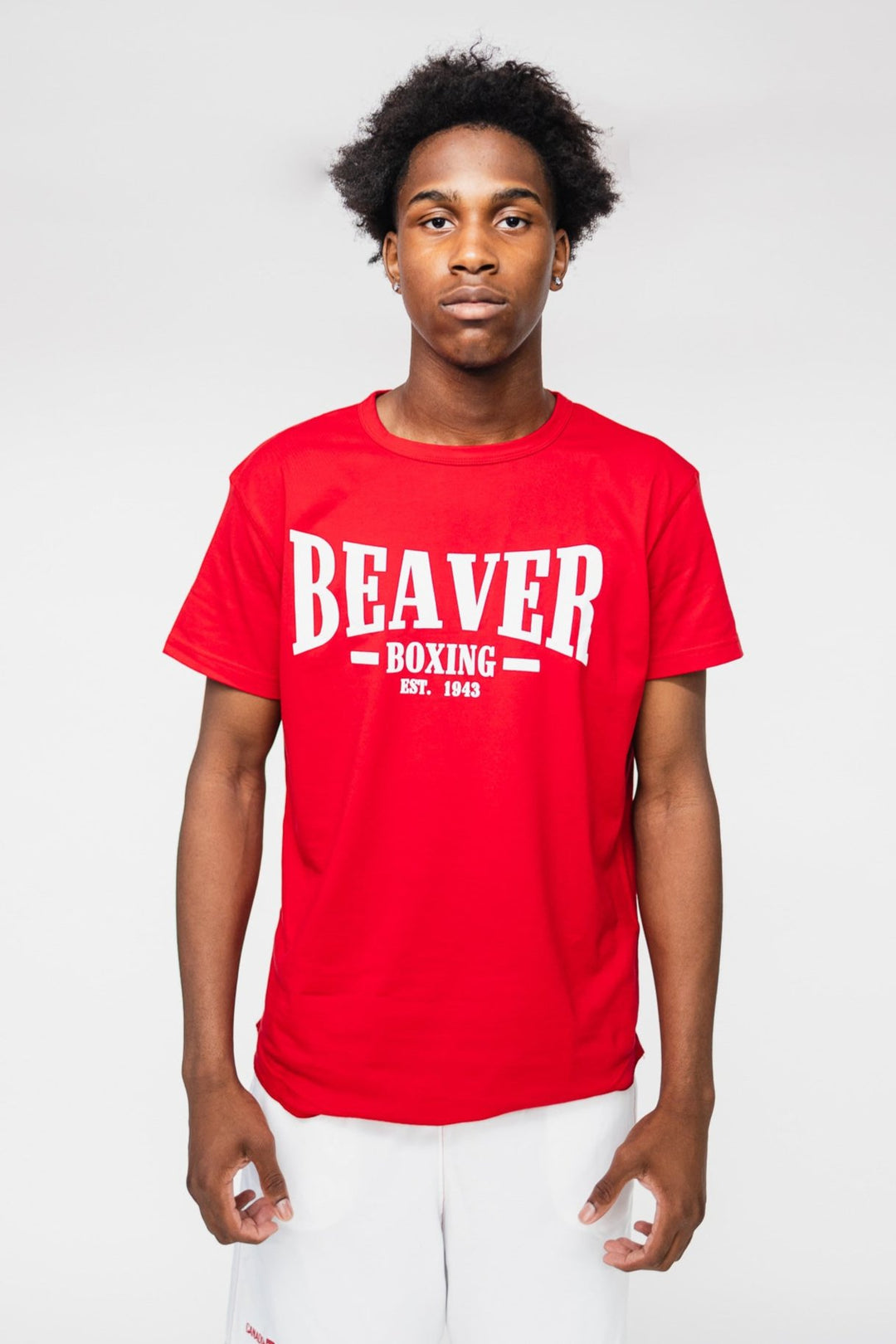 Beaver Boxing T-Shirt EST. 1943- Red