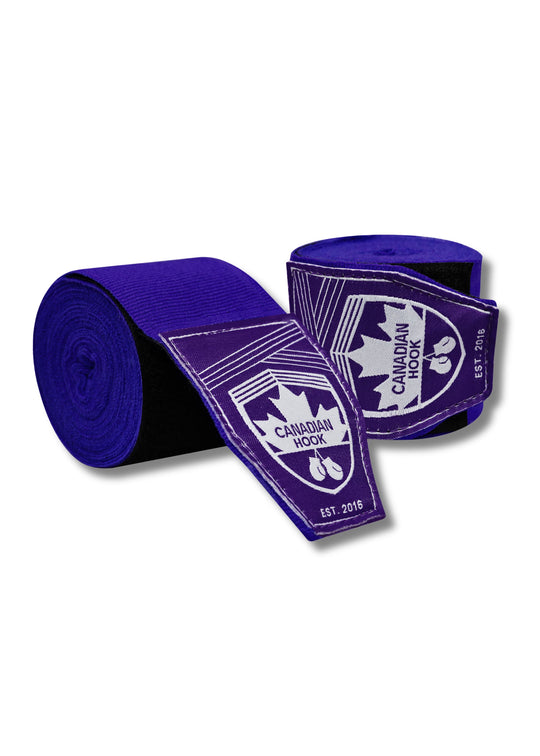 CANADIAN HOOK ELASTIC HAND WRAPS - PURPLE