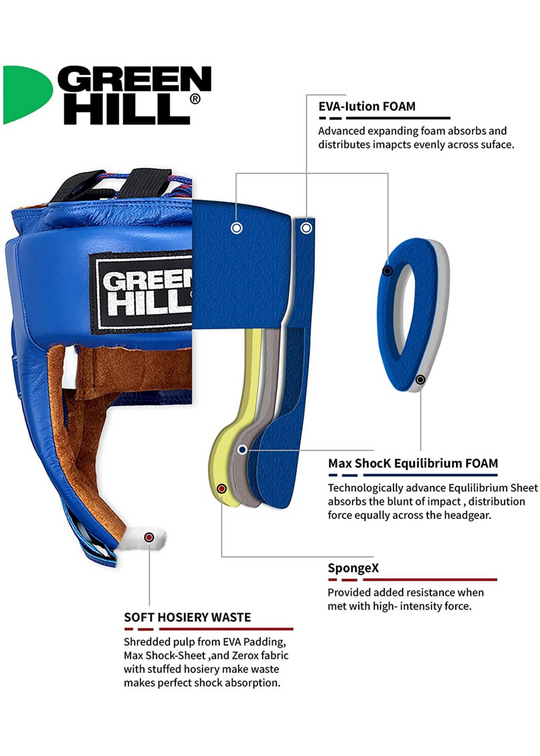 GREEN HILL HEAD GUARD - FIVE STAR (IBA APPROVED)