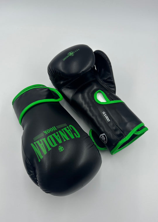 G1000 BOXING GLOVES - BLACK/GREEN