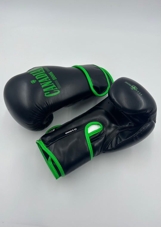 G1000 BOXING GLOVES - BLACK/GREEN