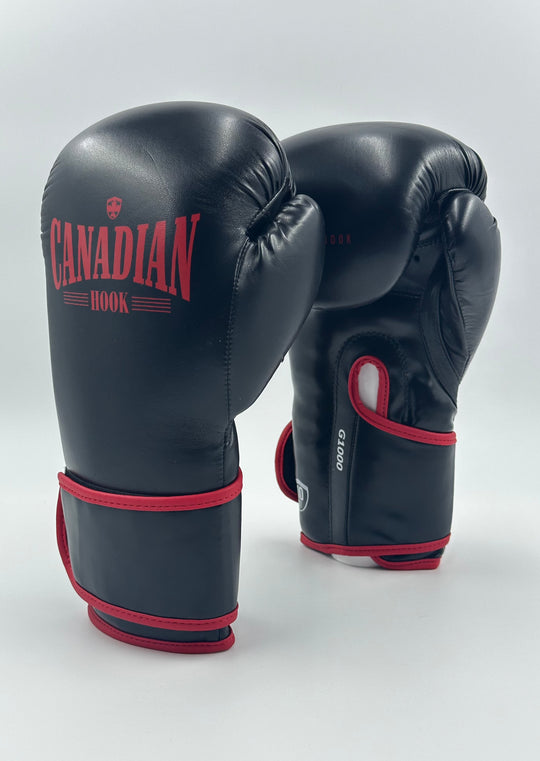 G1000 BOXING GLOVES - BLACK/RED