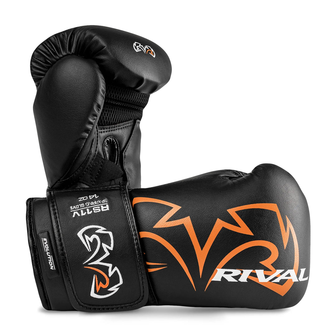 RIVAL RS11V EVOLUTION SPARRING GLOVES - Black