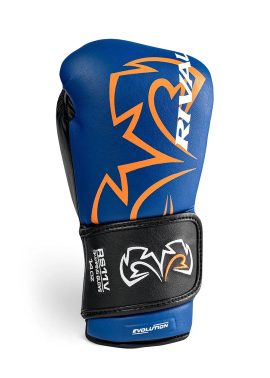 RIVAL RS11V EVOLUTION SPARRING GLOVES - BLUE