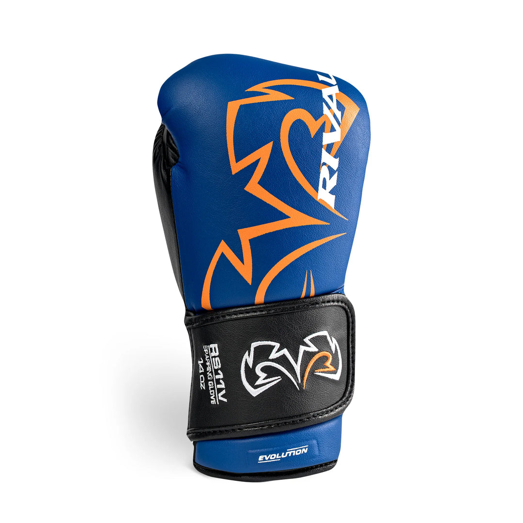RIVAL RS11V EVOLUTION SPARRING GLOVES - BLUE