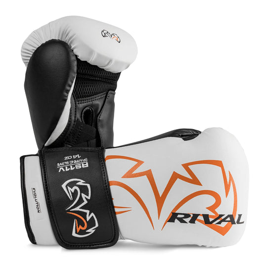 RIVAL RS11V EVOLUTION SPARRING GLOVES - White/Black