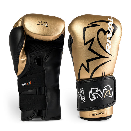 RIVAL RS11V EVOLUTION SPARRING GLOVES - Gold