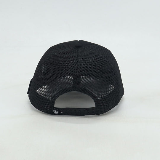 TRUCKER HAT - BEAVER BOXING ALL BLACK