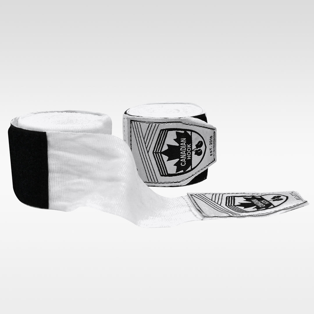 CANADIAN HOOK ELASTIC HAND WRAPS - WHITE