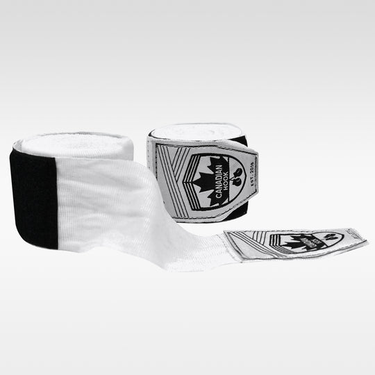 CANADIAN HOOK ELASTIC HAND WRAPS - WHITE