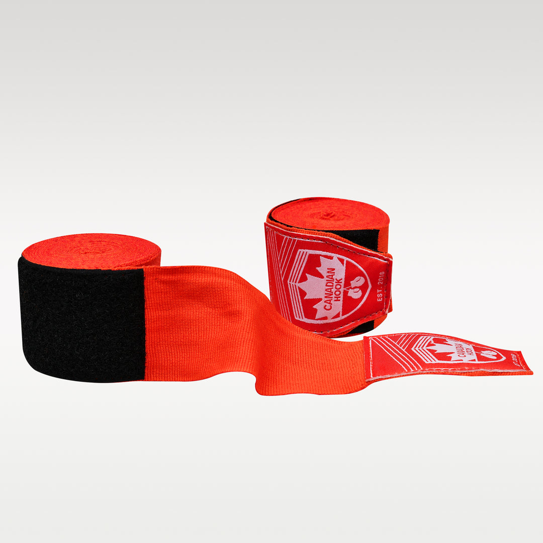 CANADIAN HOOK ELASTIC HAND WRAPS - RED