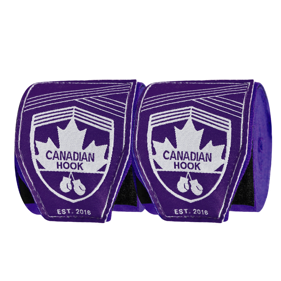 CANADIAN HOOK ELASTIC HAND WRAPS - PURPLE