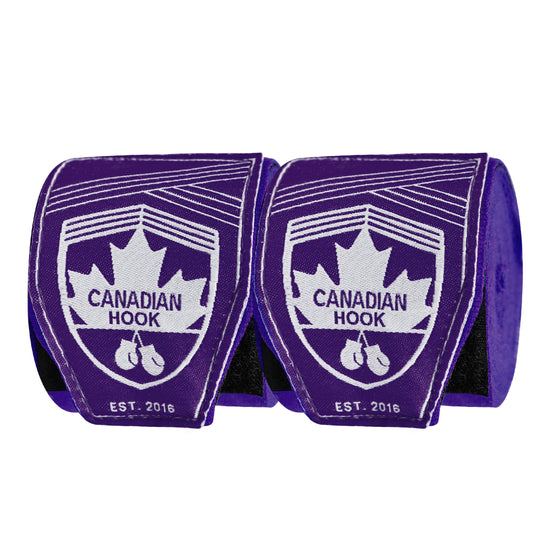 CANADIAN HOOK ELASTIC HAND WRAPS - PURPLE