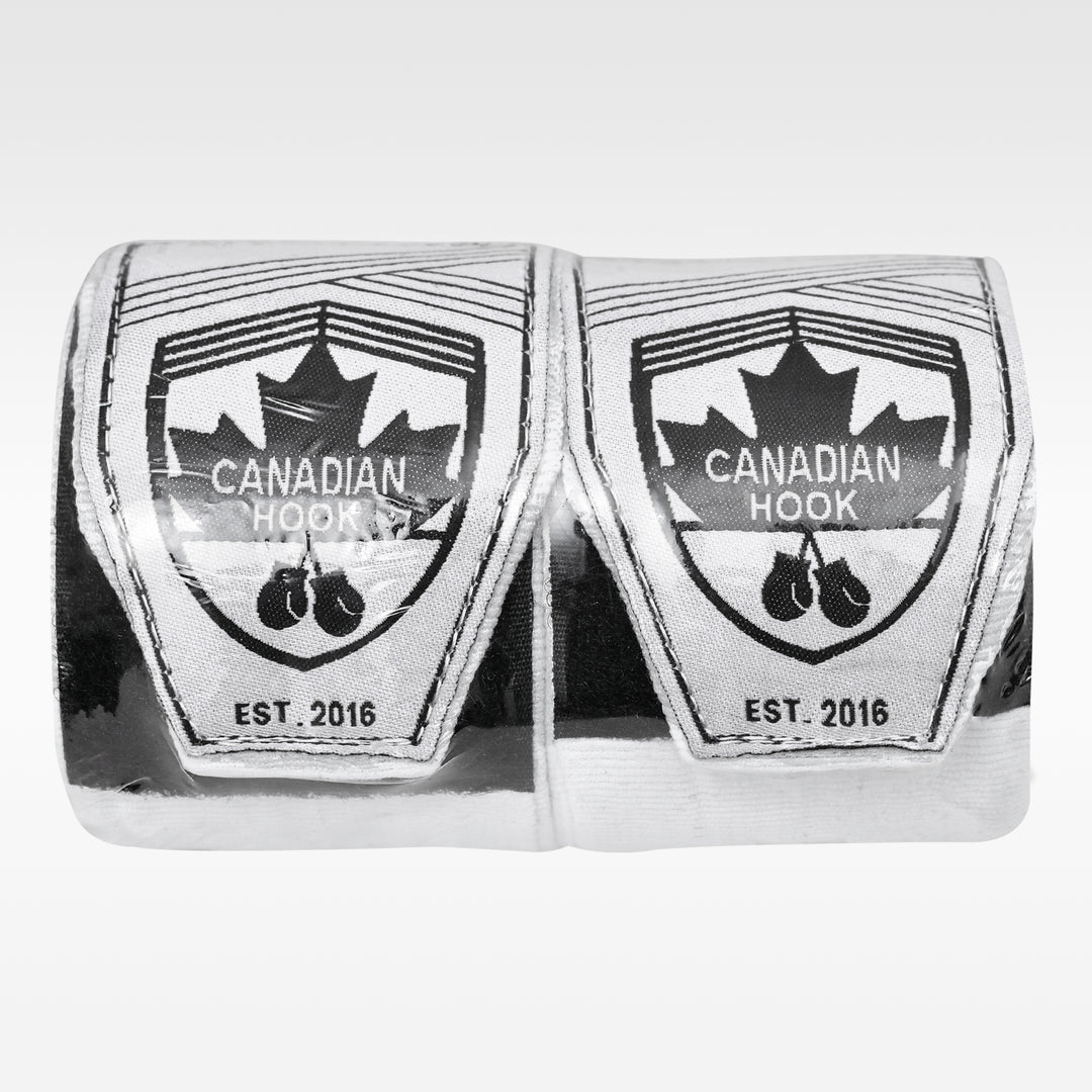 CANADIAN HOOK ELASTIC HAND WRAPS - WHITE