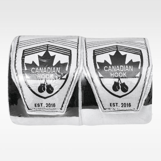 CANADIAN HOOK ELASTIC HAND WRAPS - WHITE