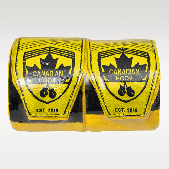 CANADIAN HOOK ELASTIC HAND WRAPS - YELLOW