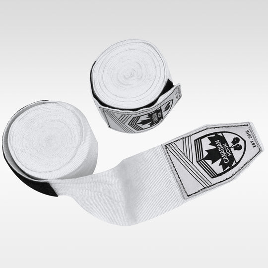 CANADIAN HOOK ELASTIC HAND WRAPS - WHITE