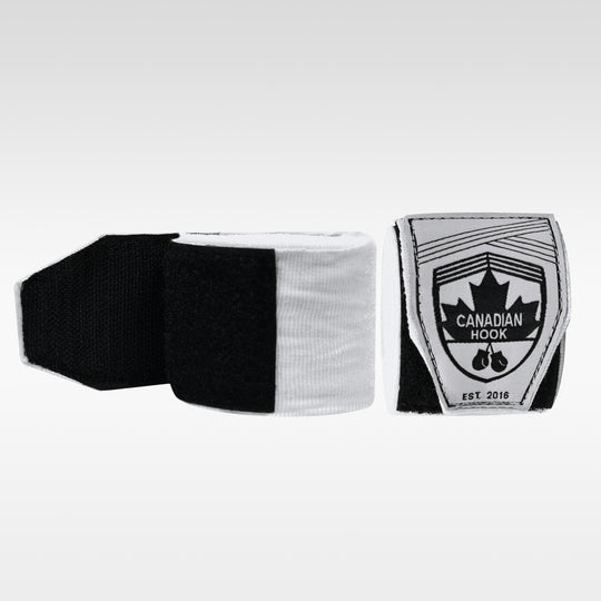 CANADIAN HOOK ELASTIC HAND WRAPS - WHITE