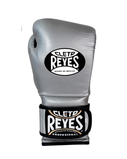 Cleto Reyes Traditional Training Gloves - Hook and Loop (Silver)