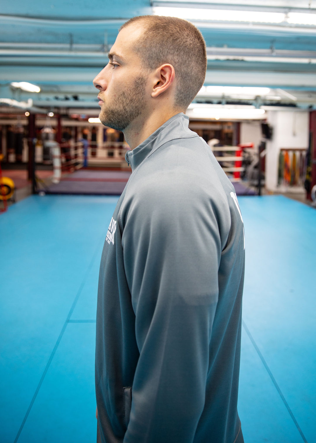 BEAVER BOXING TRACKSUIT TOP - Grey