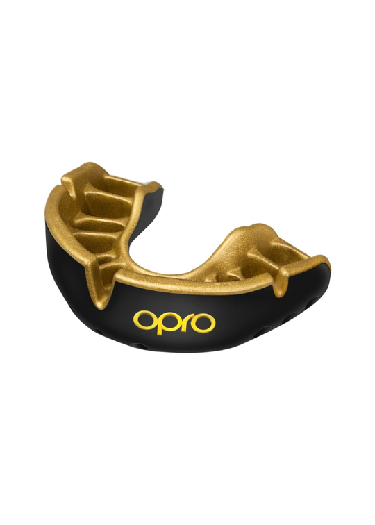 OPRO Gold Level Mouthguard - Black/Gold