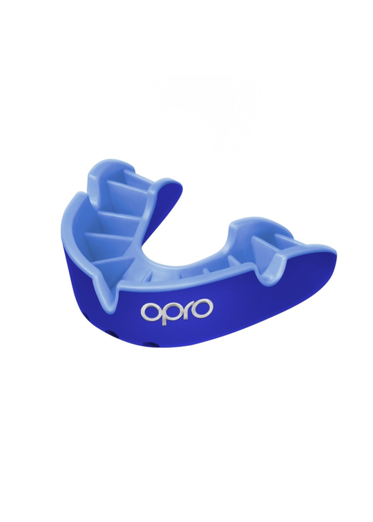 OPRO Silver Level Mouthguard - Dark Blue / Blue