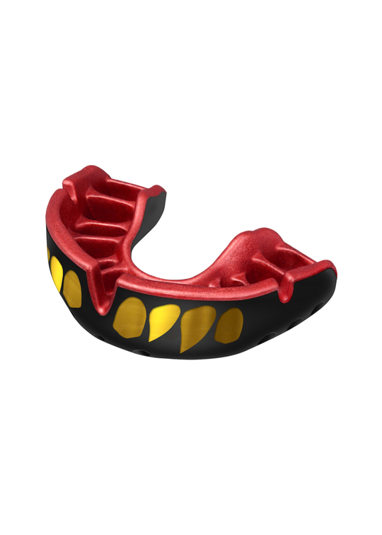 OPRO Gold Level Jawz Mouthguard - Black/Red/Gold