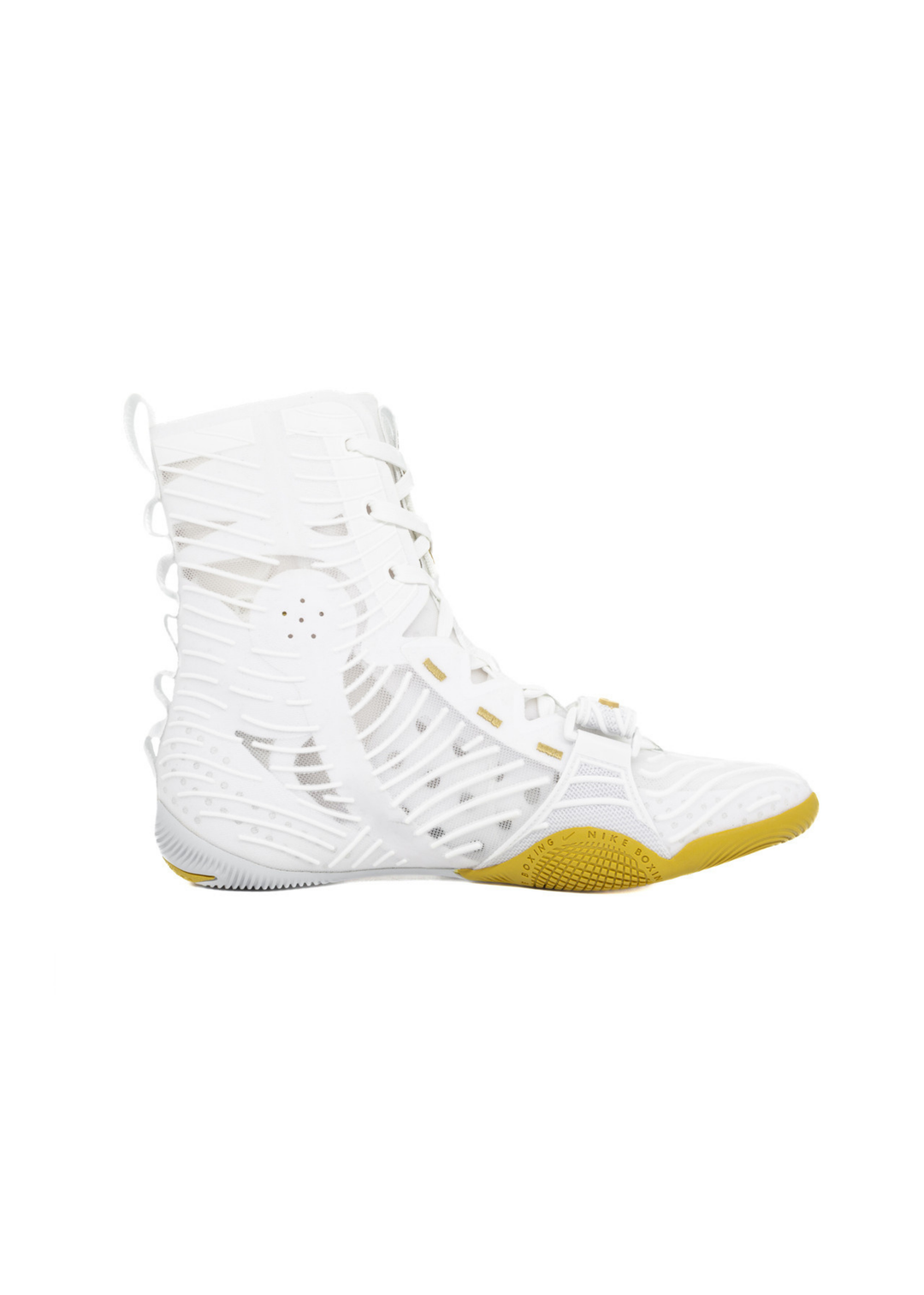 Nike HyperKO 3 Boxing Shoes - White/Metallic Gold-Black