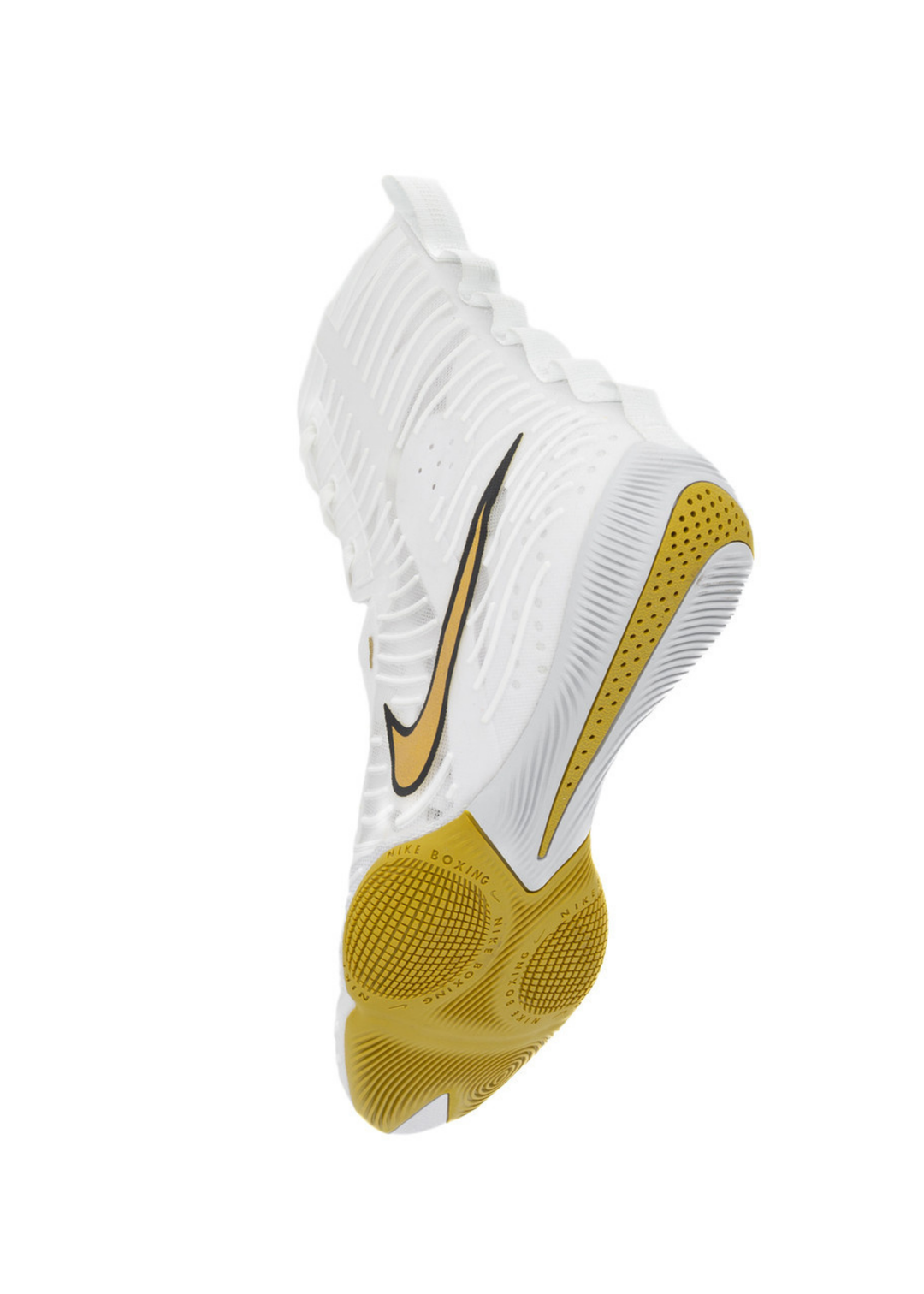 Nike HyperKO 3 Boxing Shoes - White/Metallic Gold-Black