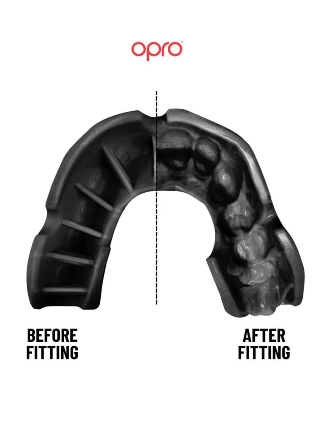 OPRO UFC Silver Level Mouthguard - Red/Black