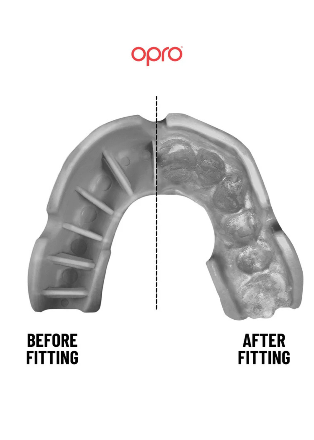 OPRO UFC Silver Level Mouthguard - White/Silver