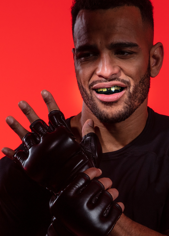 OPRO Gold Level Grillz Mouthguard - Black/Gold