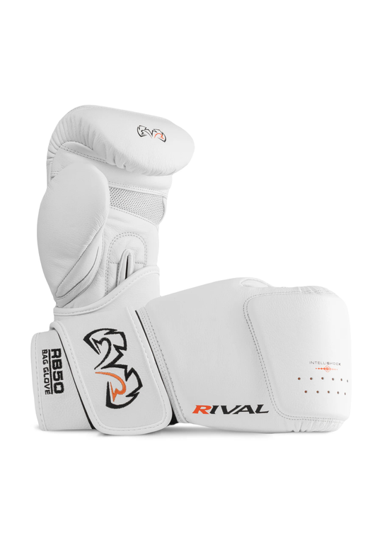 Rival RB50 Intelli-Shock Compact Bag Gloves - WHITE