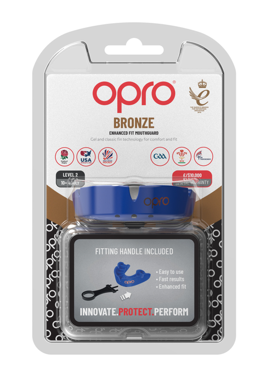 OPRO Bronze Level Mouthguard - Blue