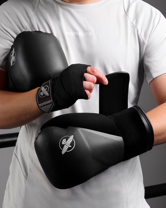 Hayabusa E1 Boxing Gloves - Black / Grey