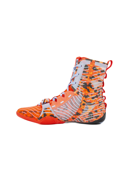 Nike HyperKO 3 SE Boxing Shoes - BRIGHT CRIMSON-ALUMINUM -BLACK
