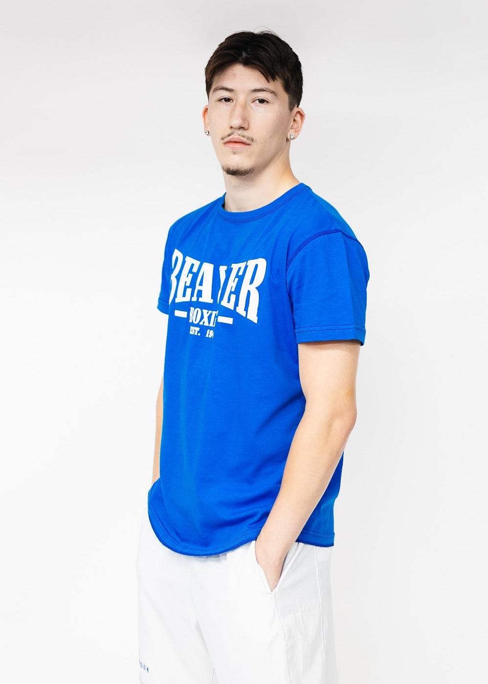 Beaver Boxing T-Shirt EST. 1943 - BLUE