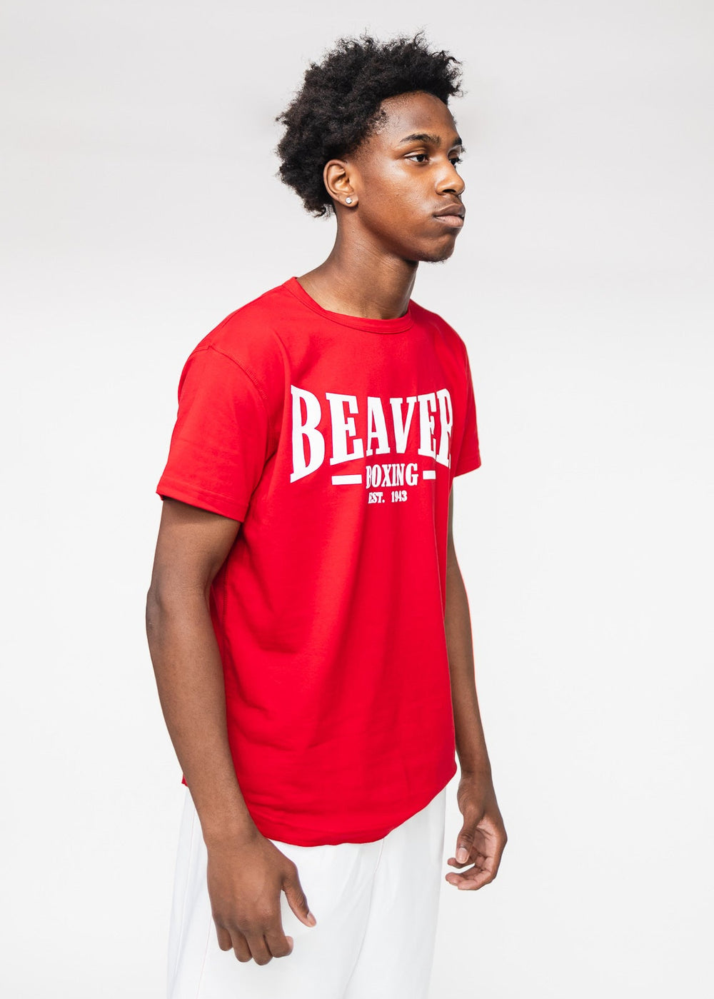 Beaver Boxing T-Shirt EST. 1943- Red